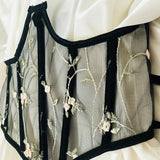 Short Mesh Yarn Embroidery Bouquet Waist 2025 Pure Spring Summer New Fashion Repair Belt