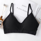 Bralette Hollow Out Bra Wireless Lingerie Fitness Bras For Women Cotton Crop Tops Girl Brassiere Soft Seamless
