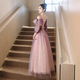Adult Vocal Art Exam Evening Dress Dress Light Extravagant Purple Engagement Winter Long-Sleeved