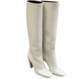 Three Round Head Thick And White High Barrel Boots Women 2025 Autumn And Winter New Super High Heel Thin But