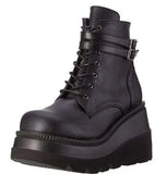 Gothic Style Thick-Bottomd Long-Sleest Locomotive Rider Boots But Knee-High-Skinned Boots
