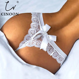 Sexy LaceThong Bow Panties Female Floral Lace Women Panties Breathable Briefs Ladies Low Waist Transparent