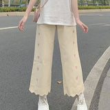Women Harajuku Heart-print Summer Femme Loose Casual Cute College All-match High Street Kawaii Fashion Mujer