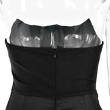 Satin Corset Maxi Dress-Outfit