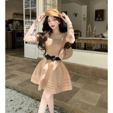 Lantern Bubble Sleeve Chiffon Shirt 2025 Women's Sweet Bow Shirt Fairy