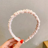 New Women Girls Sweet Colorful Folds Bubble Simple Hairbands Sweet Headband Hair Hoops Hair Band Fashion Hair