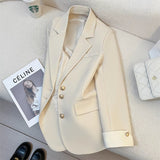 Zingj Suit Jacket Female 2024 Spring New Casual Temperament Socialite Senior Sense Fried Street Popular Suit This