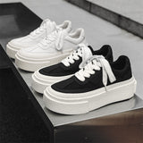 Zingj Leisure Small White Shoes Advanced Design Sense Men's Small Platform Increased Single Shoes Spring And Autumn