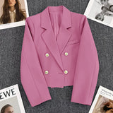 And Autumn New Large-Size Fashion Temperament Loose 2025 Autumn Suit Thin Top Suit Suit Suit Suit Suit Short Coat