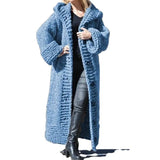Hooded Loose Thickened Sweater Long