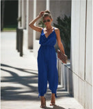 Tether Deep V-neck Strap Cotton Long
