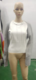 Zingj P Sexy Solid Color Ultra Short Long-Sleeved Sweater Coat-Outfit
