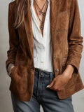 Women's Women's Jacket Elegance Elegant Vintage Single-Drace Women's