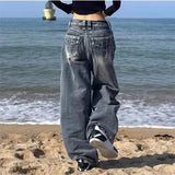 Vintage Distressed Baggy Boyfriend JeansOutfit