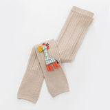 to 8 Years Spring Autum Cute Deer Girl Trousers High Quality Cotton Girls' Leggings Soft Knitted Pants for Children's
