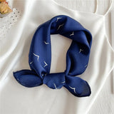 Square Silk Scarf Women Fashion Print Small Neck Scarfs Office Lady Hair Band Foulard Hand Kerchief Female Bandana