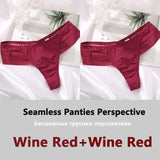 Women's Panties Seamless G-string FINETOO Perspective Underwear See-Through Female Underpants Girls Intimates