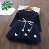 Spring Dress Long Sleeve Sequined Princess Dress For Casual Vestidos Robe Fille 3-8Y Ceremony Dress Girls Winter