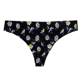 New Sexy Flowers Lingerie Woman Knickers Low-waist Panties Thong Seamless Breathable Underwear Female G String