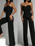 Zingj Off Shoulder Club Tube Top Playsuits Overalls Summer Women Solid Jumpsuit Fashion Elegant Lady Wide Leg Romper Bodysuit New 211-1-Outfit