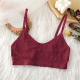 Seamless Tank Tops Women Bra Sexy Underwear Adjustable Strap Wire Free Bralette Female Lingerie Intimates