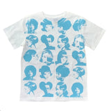Vintage Crop Top Y2K Aesthetic Face Portrait Graphic T-shirt Harajuku Tie Dye Women Summer Sweats Tee Gothic
