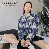 Snowflake Denim Jacket For Women 2021 Shoulder Pad Cropped Jean Jacket Blue Denim Coat Fall 2021 Womens