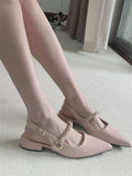 Fragrant Temperament Sandals Women 2025 Korean Version Of Casual Wear Height Single Shoes Buckle Anti-Slip Women's Shoes