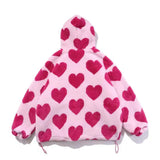 Heart Pattern Hooded