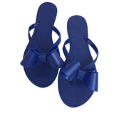 Flops fWomen's Cute Kawaii Bow Flat Slippers Shoes Ladies Flip Flop Beach Shoes Bow Slippers Sandals Sandalias Mujer