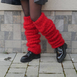 Zingj Hair Long Pile Socks Female Fashion Casual Y2K Knit Pile Socks Cover
