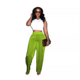 Zingj New Women's Casual Fleette Wide-Leg
