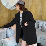 Zingj Suit Jacket Female Spring And Autumn 2024 New Spring Advanced Sense Casual Small Korean Version Design Sense