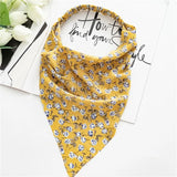 Hair Scarf Scrunchies Vintage Triangle Bandanas Hairband Headband Without Clips Elastic Hair Bands Headwrap