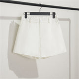 Zingj Shorts Female Summer Dress 2024 New Korean Version Of High Waist A-Word Wide Leg Pants Loose Show Thin Wear Casual