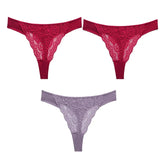 Sexy Lace G String Women's Thong Low-Waist Female Underpant Hollow Out Breathable Cotton Seamless G-String Underwear