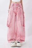 Soft Girl Double Belted Baggy