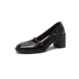 Autumn 2025, The New French Retro Wind Shallow Square Head Single Shoes Temperament High Heel With Mary Jane Women's