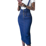 Skirts Womens 2019 New Bodycon Saia Midi Plus Size S~3XL Jupe Femme Elastic Faldas Mujer Slim Ladies Jeans Pencil