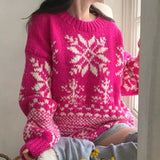 Jacquard Christmas Sweater- Outfit