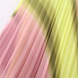 Tie Dye Pleated Skirt Women High Waist Midi Skirt Woman Stylish Long Skirts For Women Fashion 2023 Summer Elegant