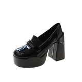 Spring And Autumn New Thick Heel Waterproof Platform High Heels Single Shoes Women's Sense Commuter Mary Jane Shoes Women's High
