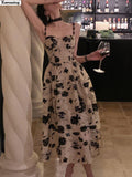 New Women Fashion Spaghetti Strap Prom Dress Elegant Sleeveless Slim Vestdios Female Bodycon Evening Party