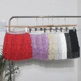 Shiny Tassel Dress Girl Autumn Design Small Babes Dance Irregular A Short Skirt