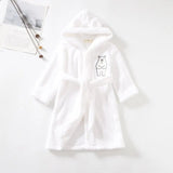 Bathrobe for Girl Children Clothing Girl Flannel Bath Robe Clothes Boy Cartoon Night Robe Kids Pajamas For Girl 1-8