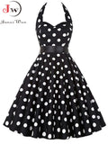 Women Polka Dot Dress Big Swing Vestidos Retro Robe Casual Prom Rockabilly Party Dress 50s 60s Pinup Vintage