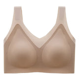 Bra For Women Seamless Latex Bra Push Up Bralette With Gathers Pad Brassiere Bra Wireless Female Intimate Comfortable