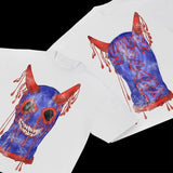 T-Shirt Men's Hip Hop Animation Exaggerated Printed T-Shirt Super Big Goth Harajuku Street Clothing Casual