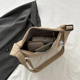 Solid Color Corduroy Shoulder BagOutfit