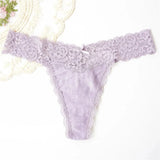 Voplidia Cotton Thong T-Back Underwear Women Sexy Panties G Strings Big Ass Female Seamless Lace Tanga Hipster